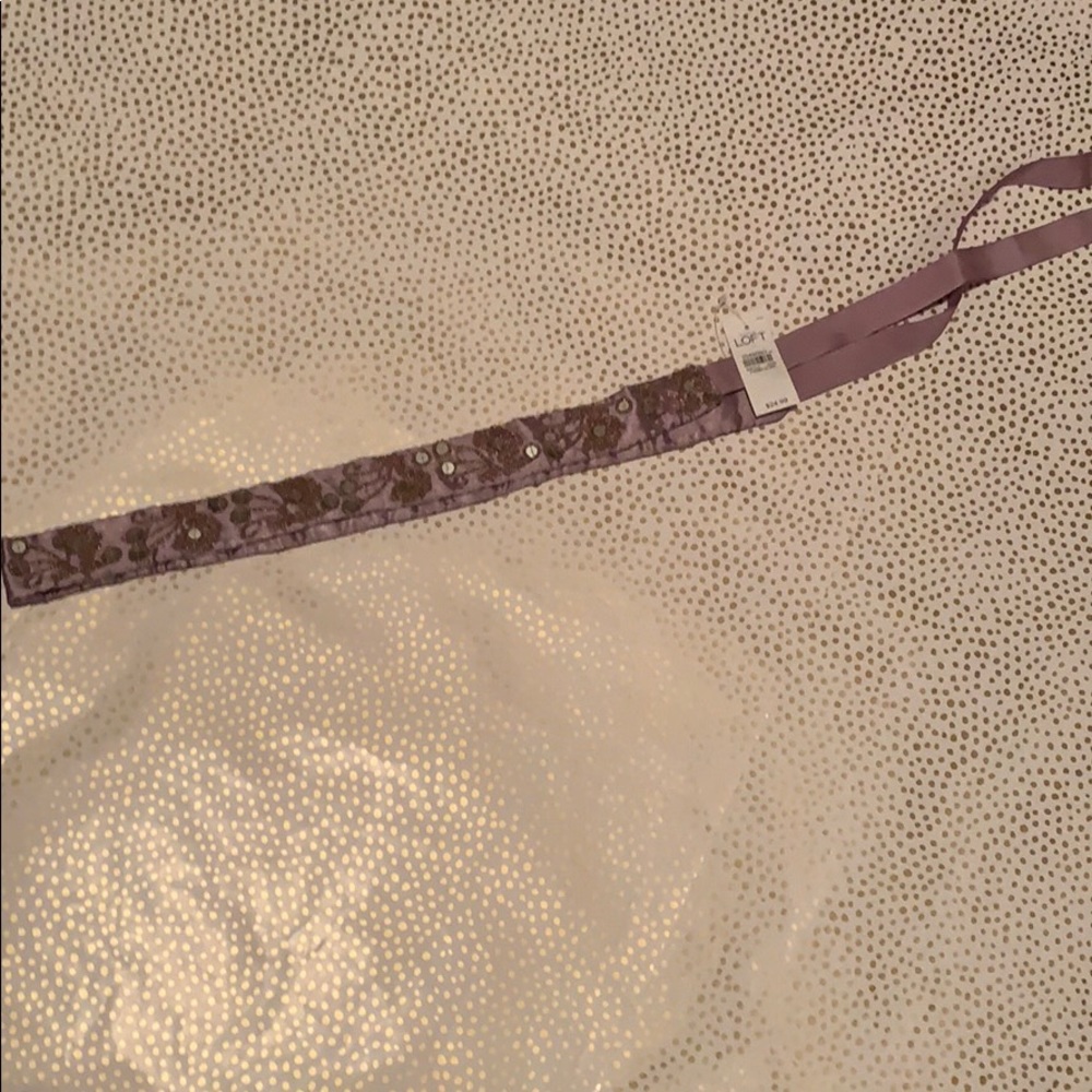 Satin embedded Loft belt
